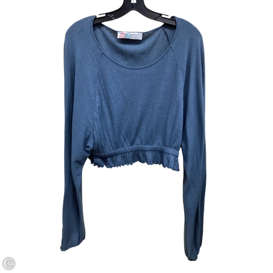 Top Long Sleeve By Free People In Blue, Size: M