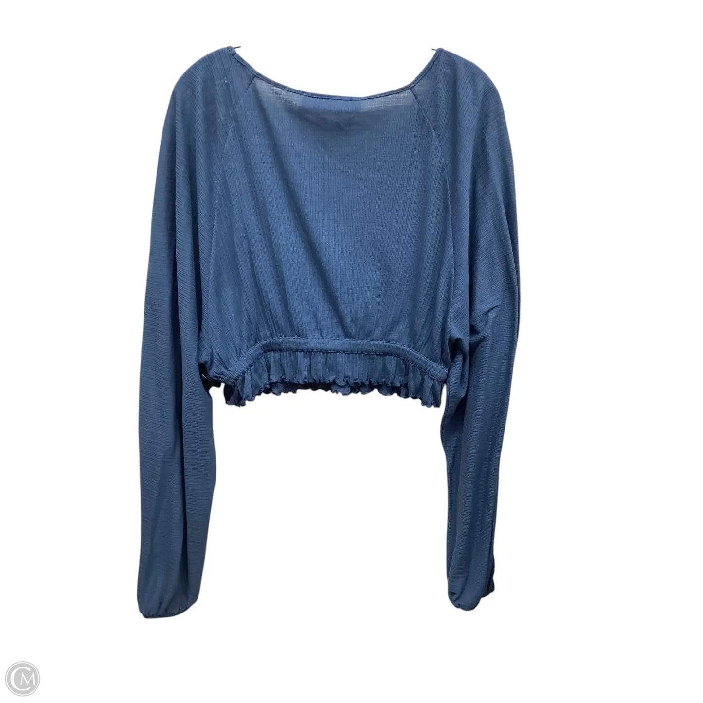 Top Long Sleeve By Free People In Blue, Size: M