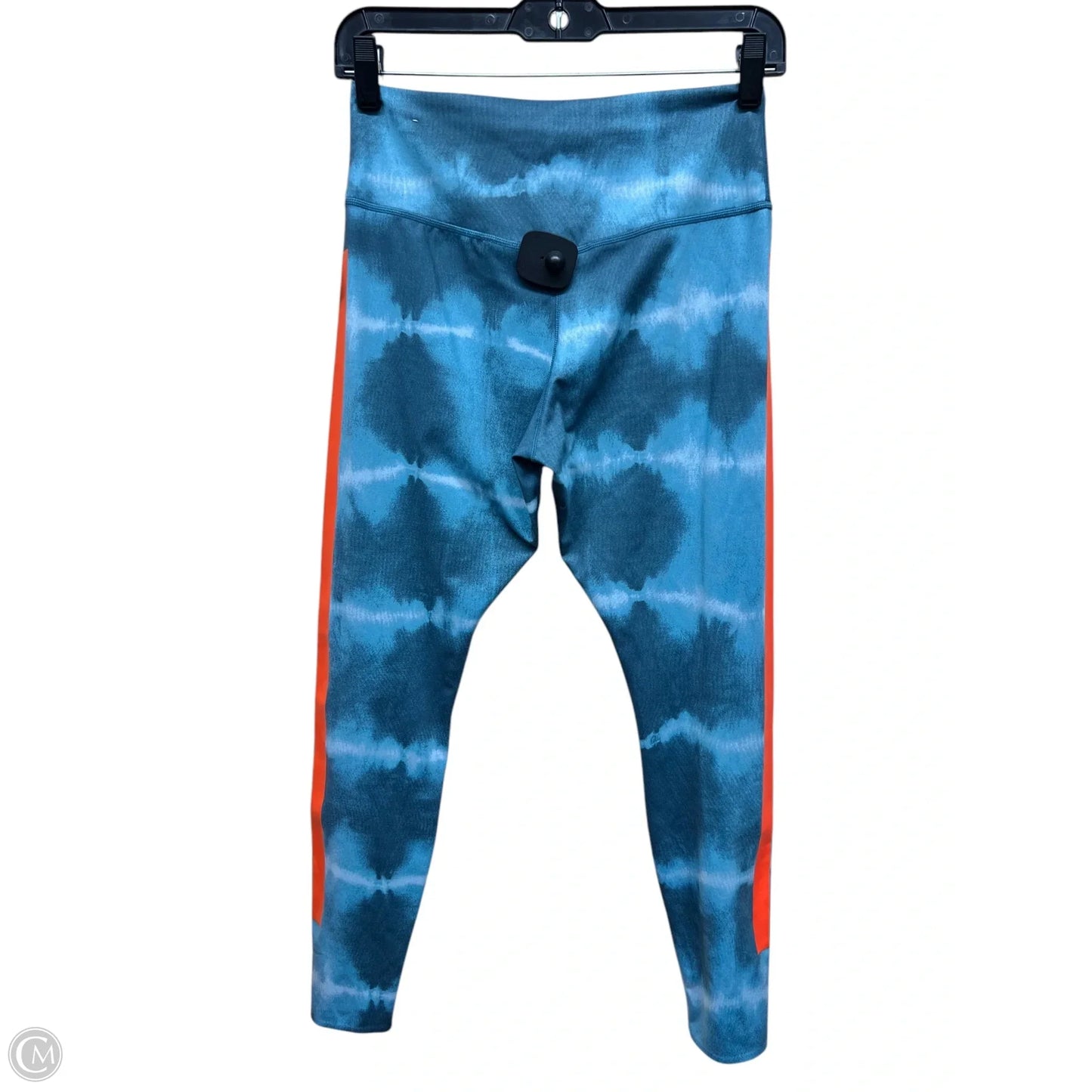 Athletic Leggings By Nike In Blue & Orange, Size: M