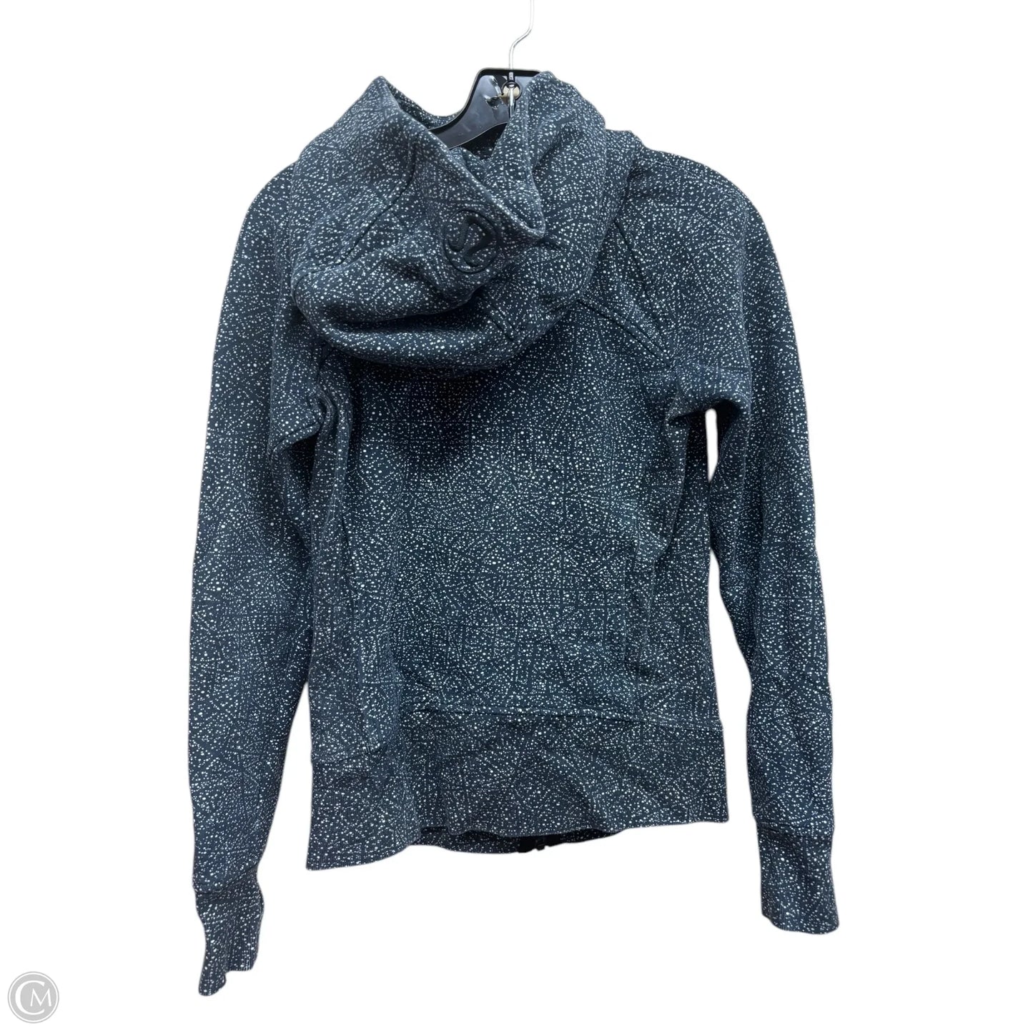 Athletic Jacket By Lululemon In Blue & White, Size: 4