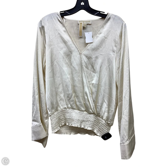 Top Long Sleeve By Michael By Michael Kors In Cream, Size: S