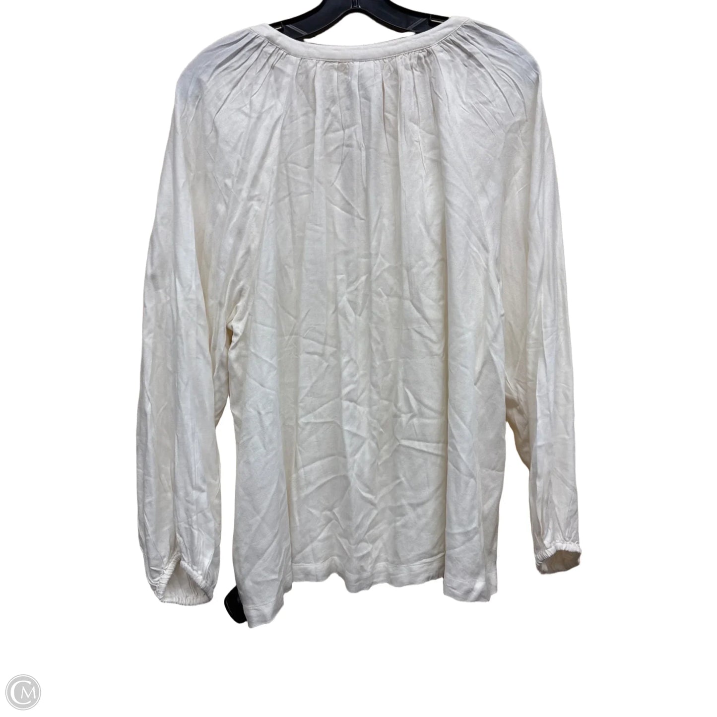 Top Long Sleeve By Old Navy In White, Size: Xl