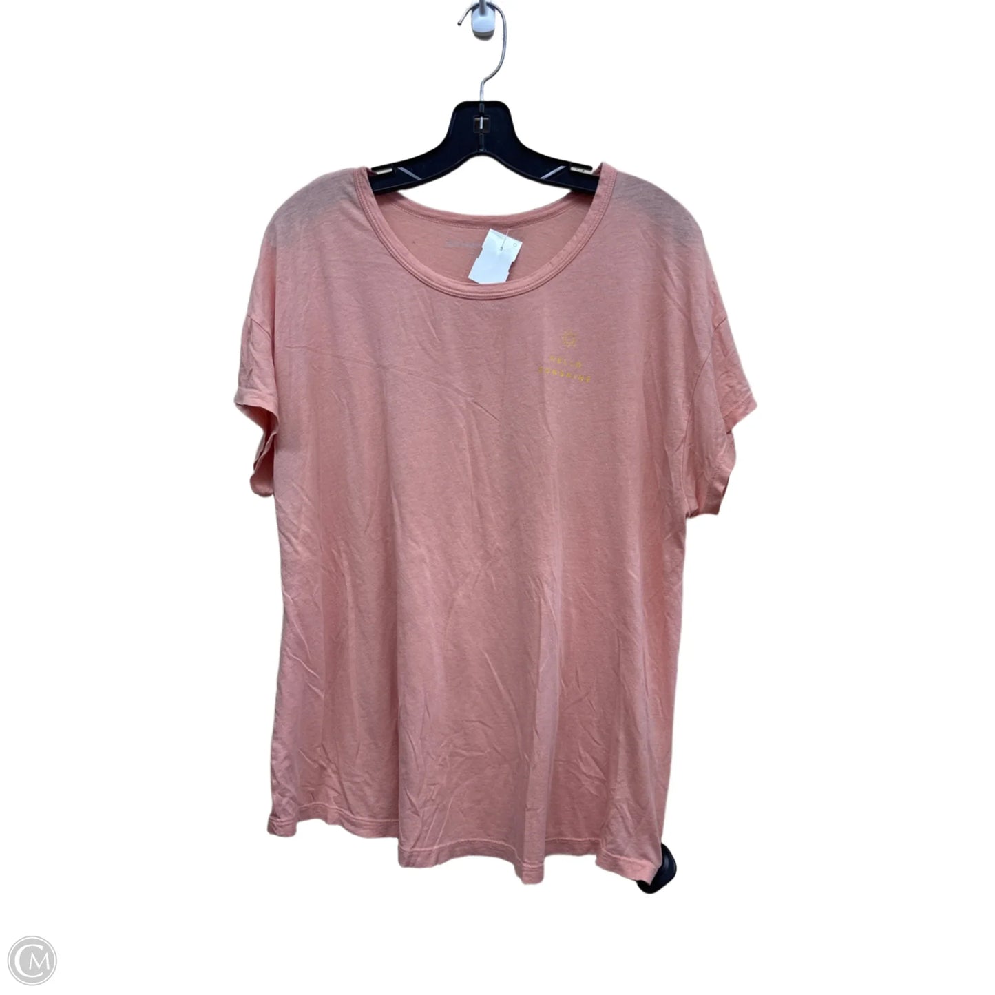 Top Short Sleeve By Beyond Yoga In Peach, Size: Xl