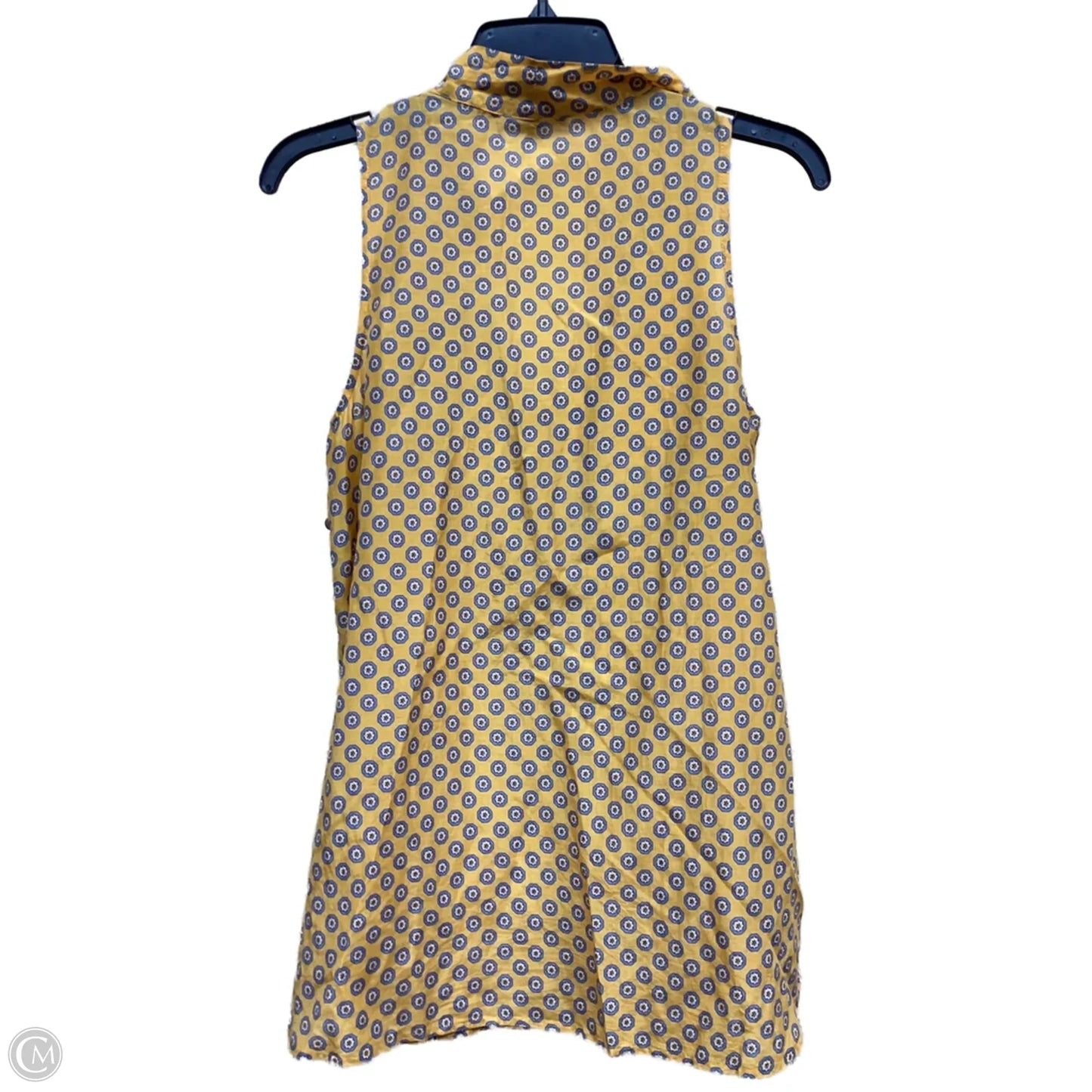 Top Sleeveless By Gap In Yellow, Size: S