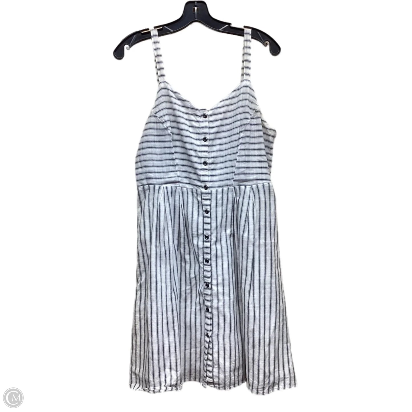 Dress Casual Midi By Old Navy In Striped Pattern, Size: M