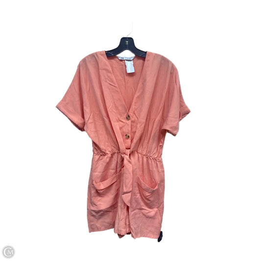 Romper By Zara In Orange, Size: M