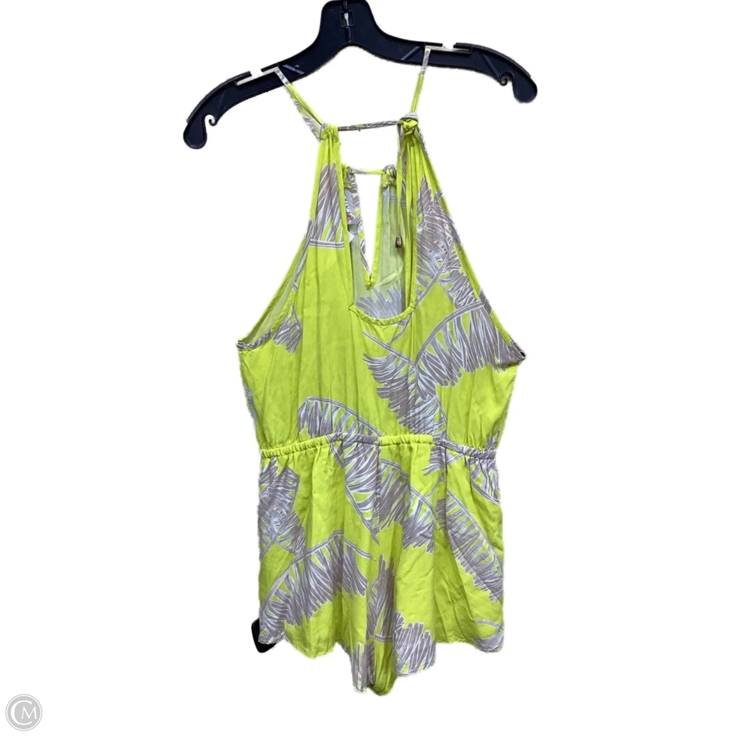 Romper By Clothes Mentor In Tan & Yellow, Size: L