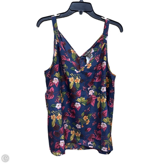 Top Sleeveless By Tommy Bahama In Floral Print, Size: L