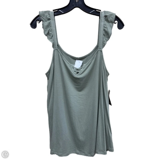 Top Sleeveless By Torrid In Green, Size: M