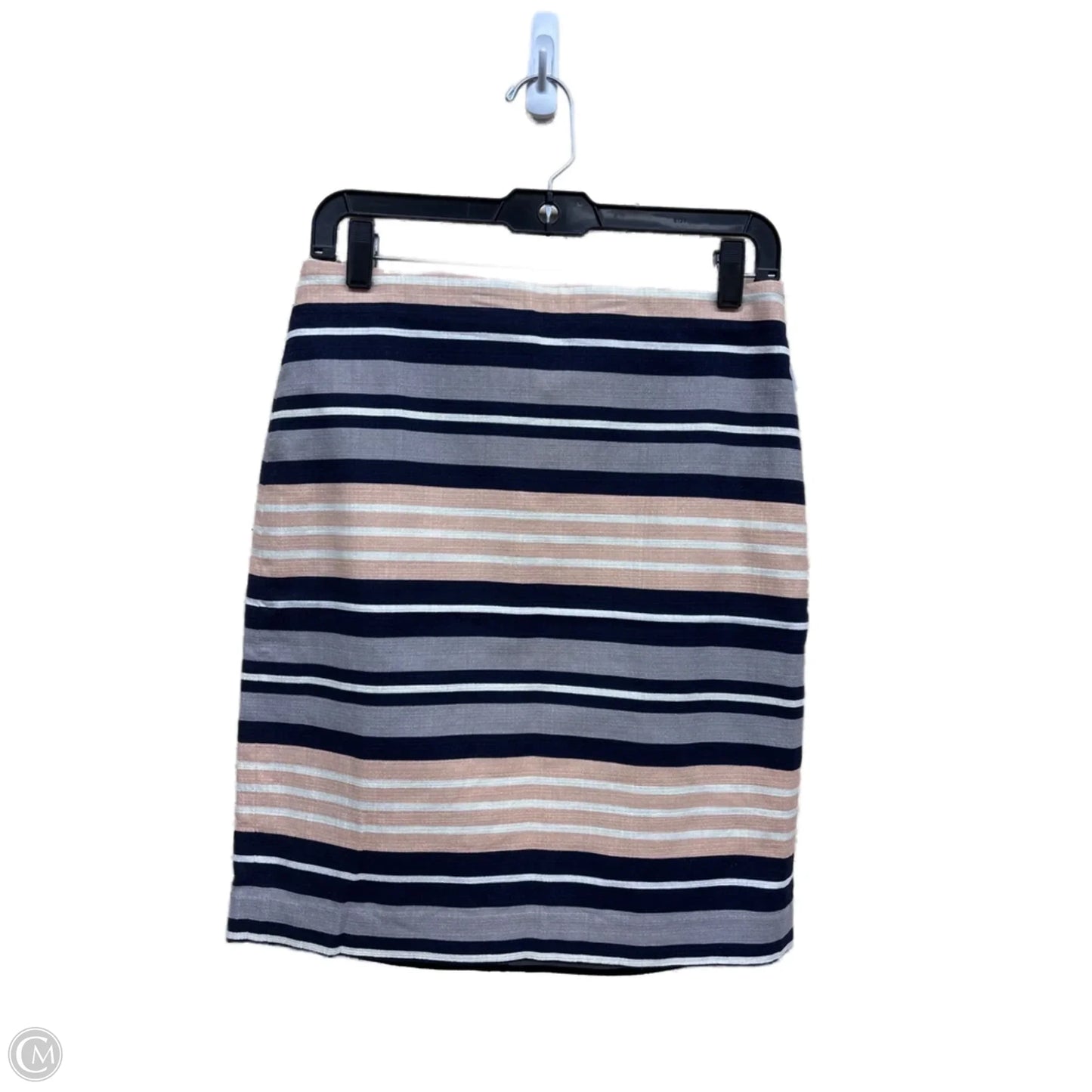 Skirt Midi By Ann Taylor In Striped Pattern, Size: 4