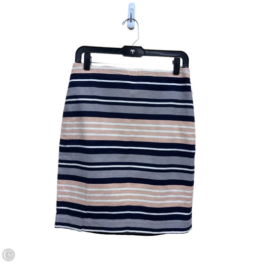Skirt Midi By Ann Taylor In Striped Pattern, Size: 4