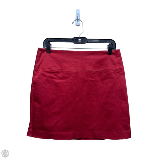 Skirt Mini & Short By Banana Republic In Red, Size: 8