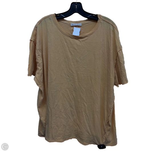 Top Short Sleeve By We The Free In Yellow, Size: M