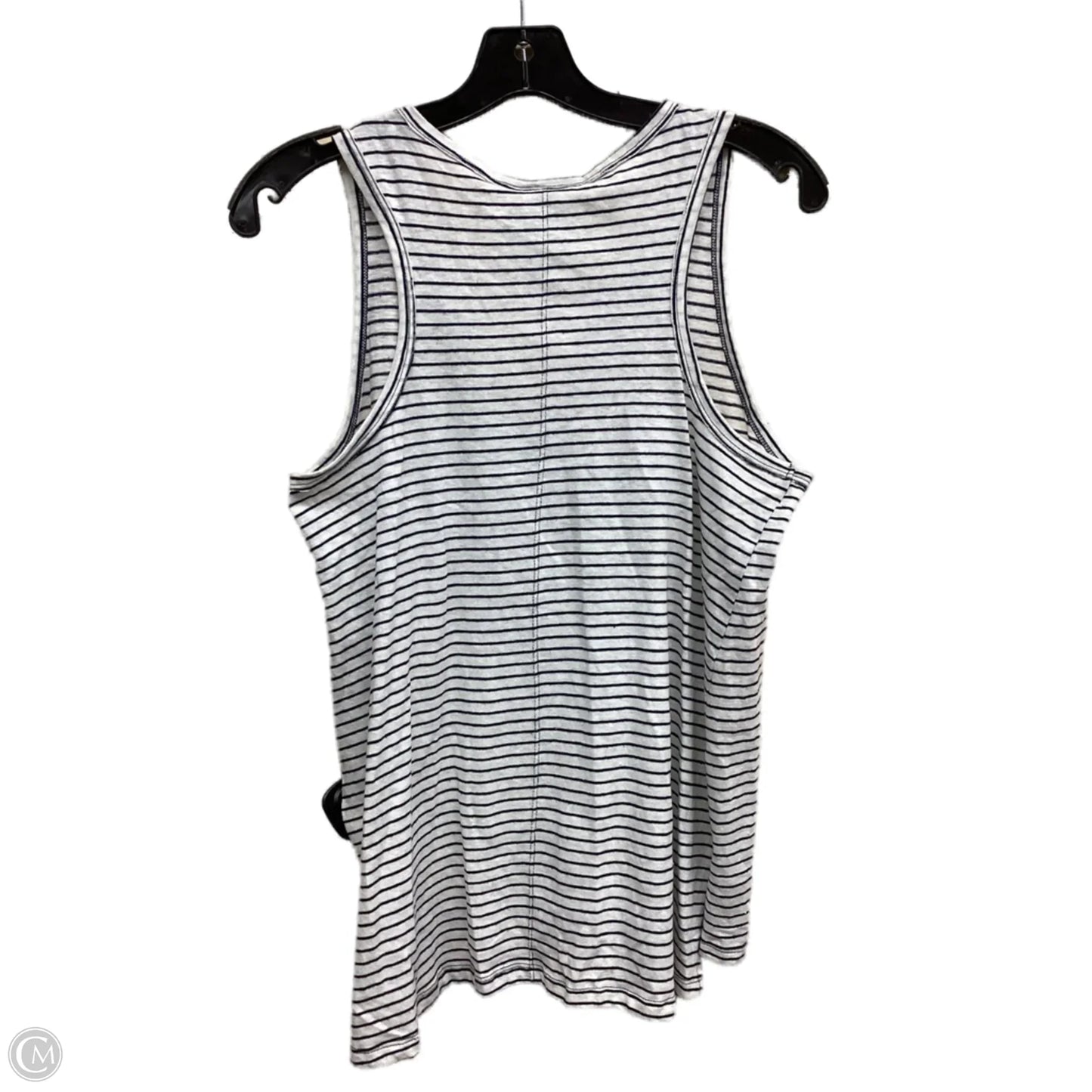 Top Sleeveless By Universal Thread In Striped Pattern, Size: M