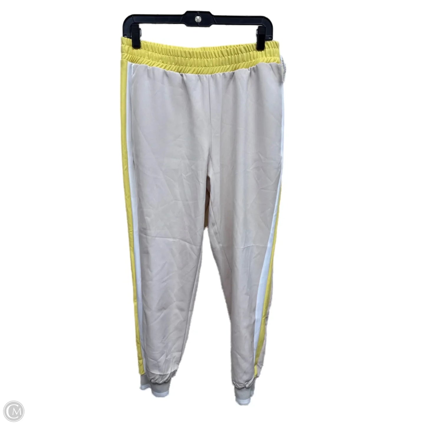 Athletic Pants By Zara In Tan & Yellow, Size: M