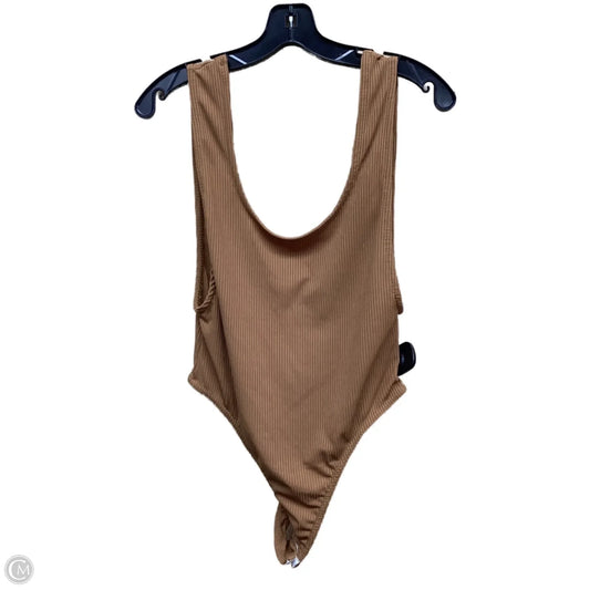 Bodysuit By Missguided In Bronze, Size: 8