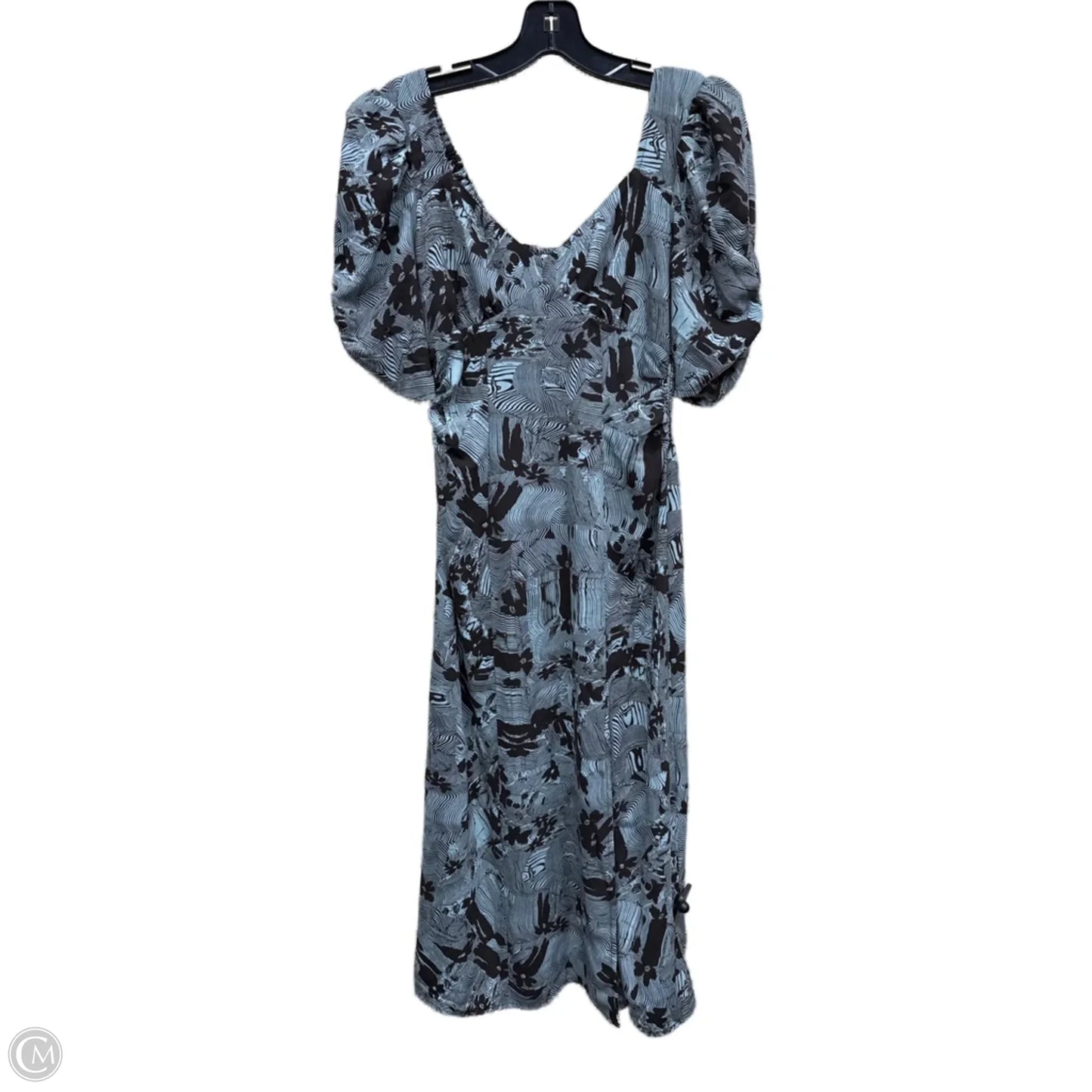 Dress Casual Midi By Open Edit In Brown & Green, Size: Xs