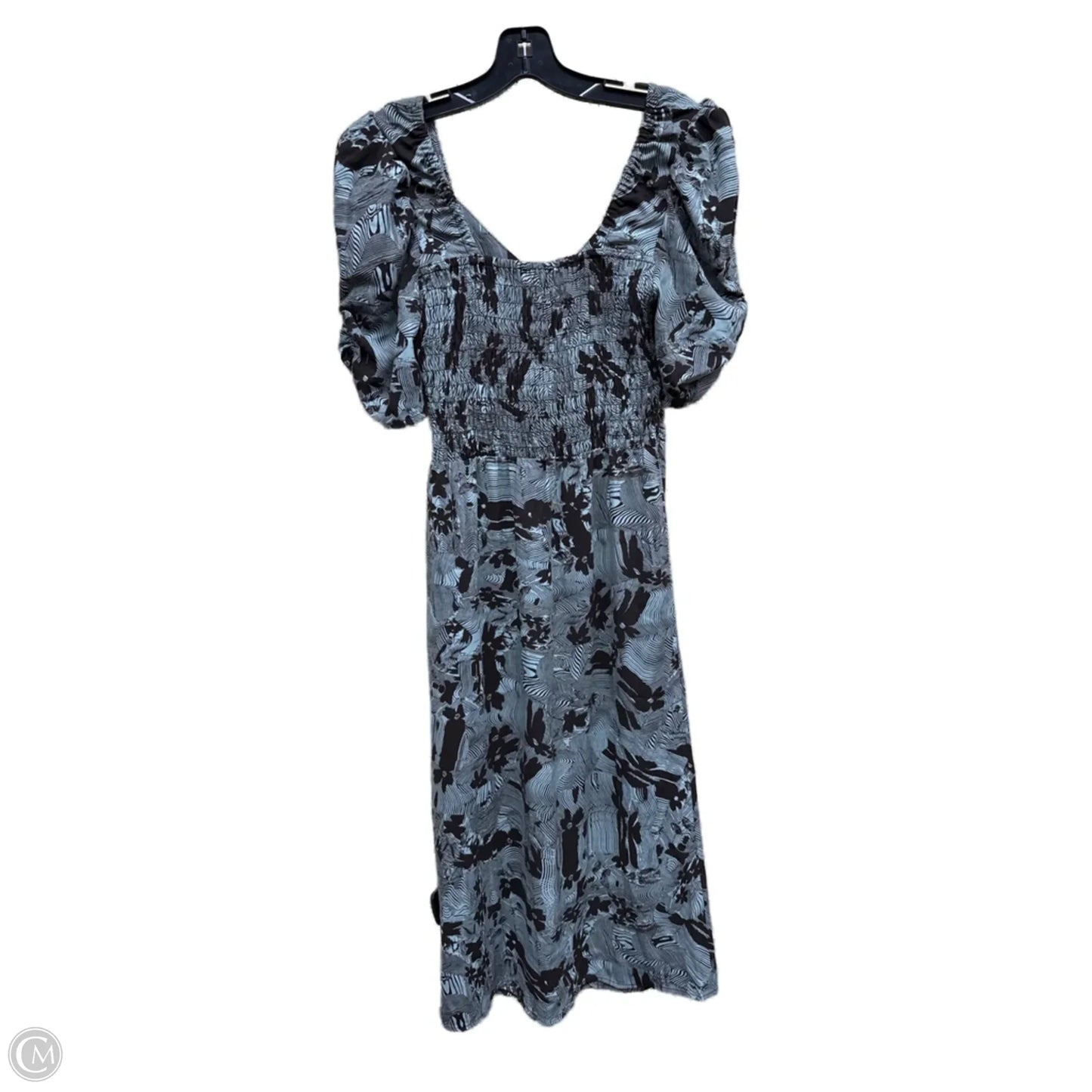 Dress Casual Midi By Open Edit In Brown & Green, Size: Xs