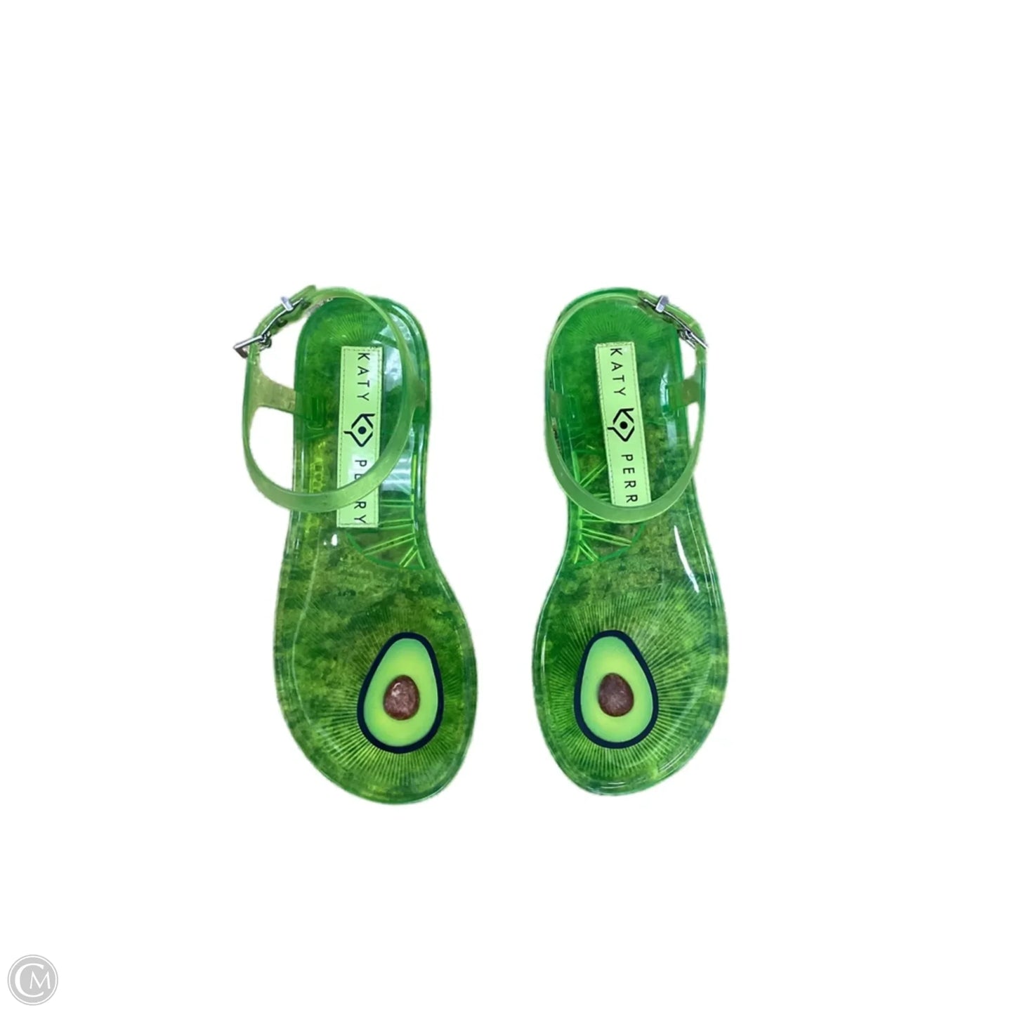 Sandals Flats By Clothes Mentor In Green, Size: 6