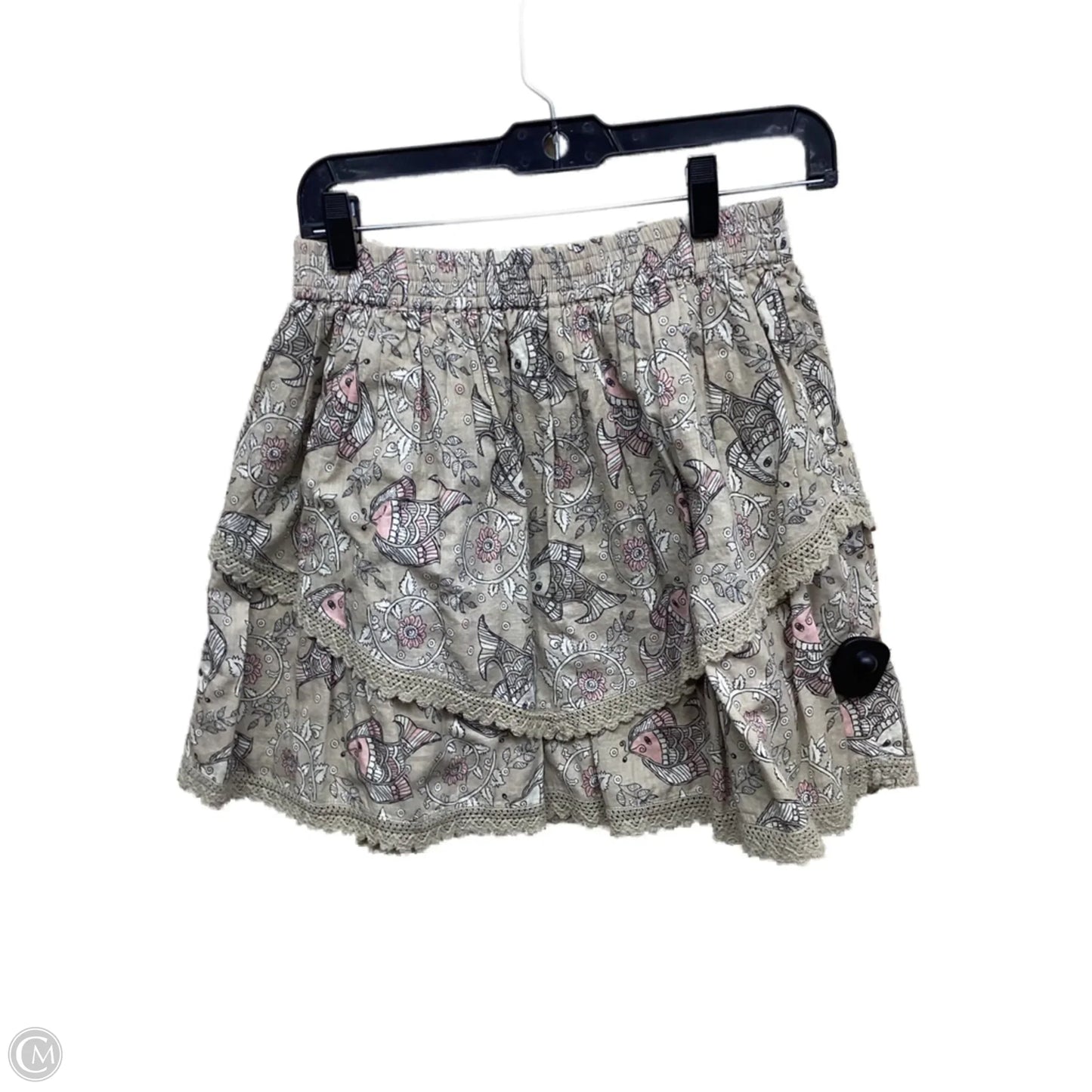 Skirt Midi By Clothes Mentor In Tan, Size: 6