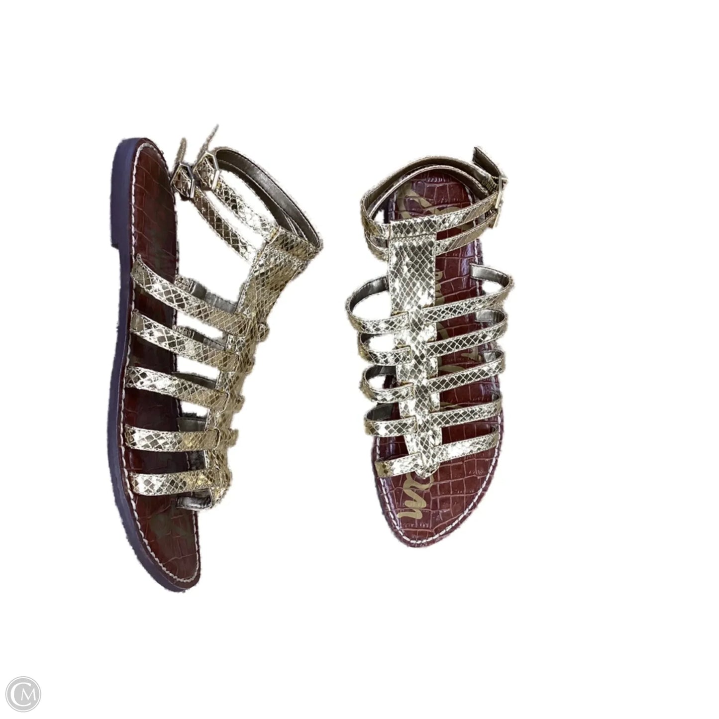 Sandals Flats By Sam Edelman In Gold, Size: 7.5