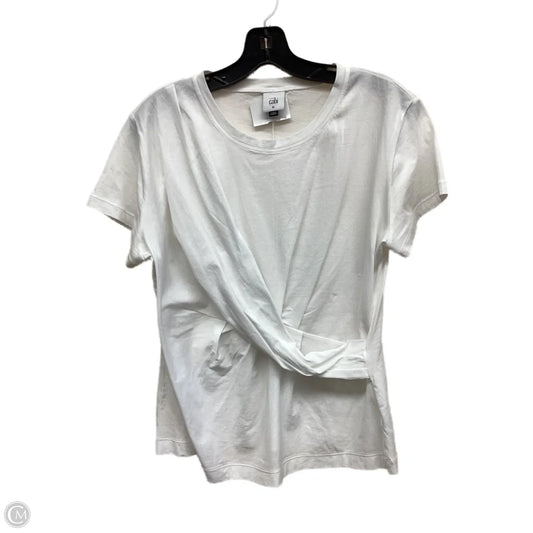 Top Short Sleeve By Cabi In White, Size: M