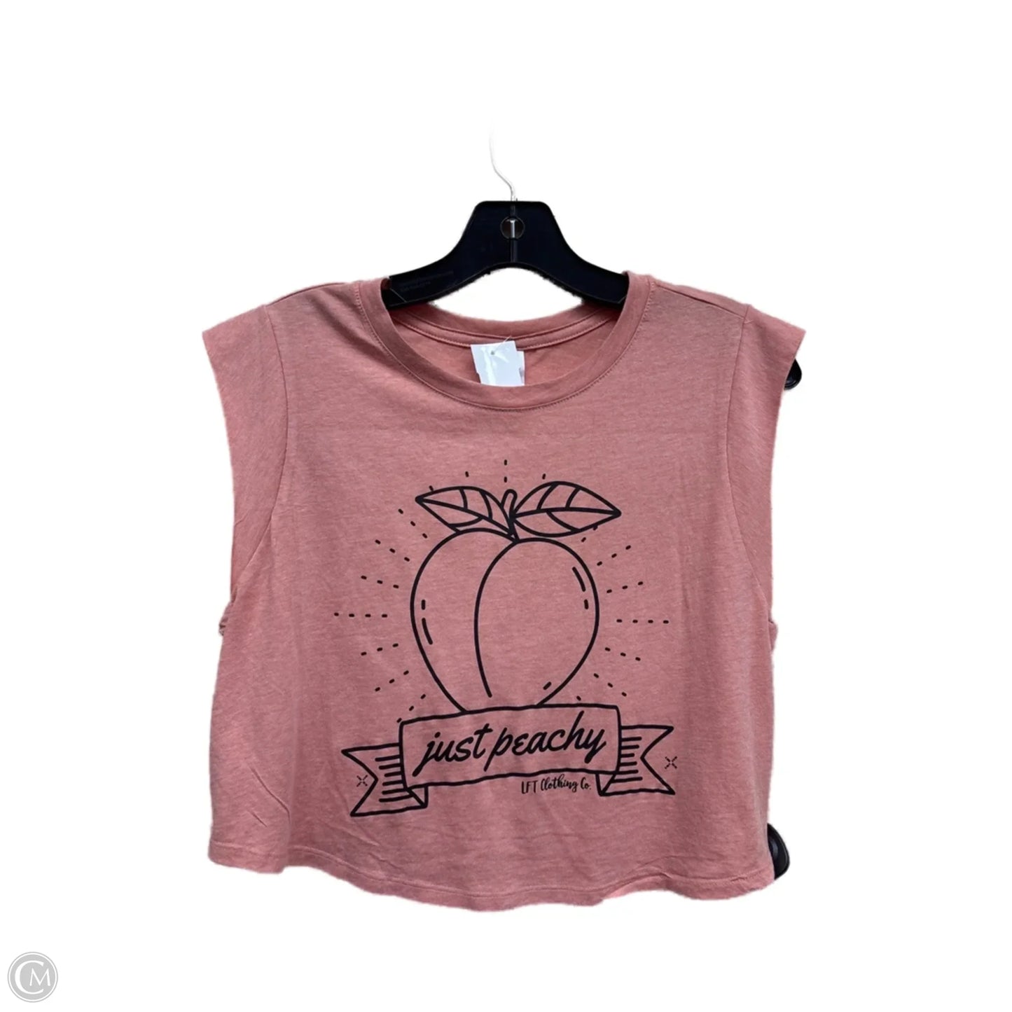 Top Sleeveless By Bella + Canvas In Orange, Size: M