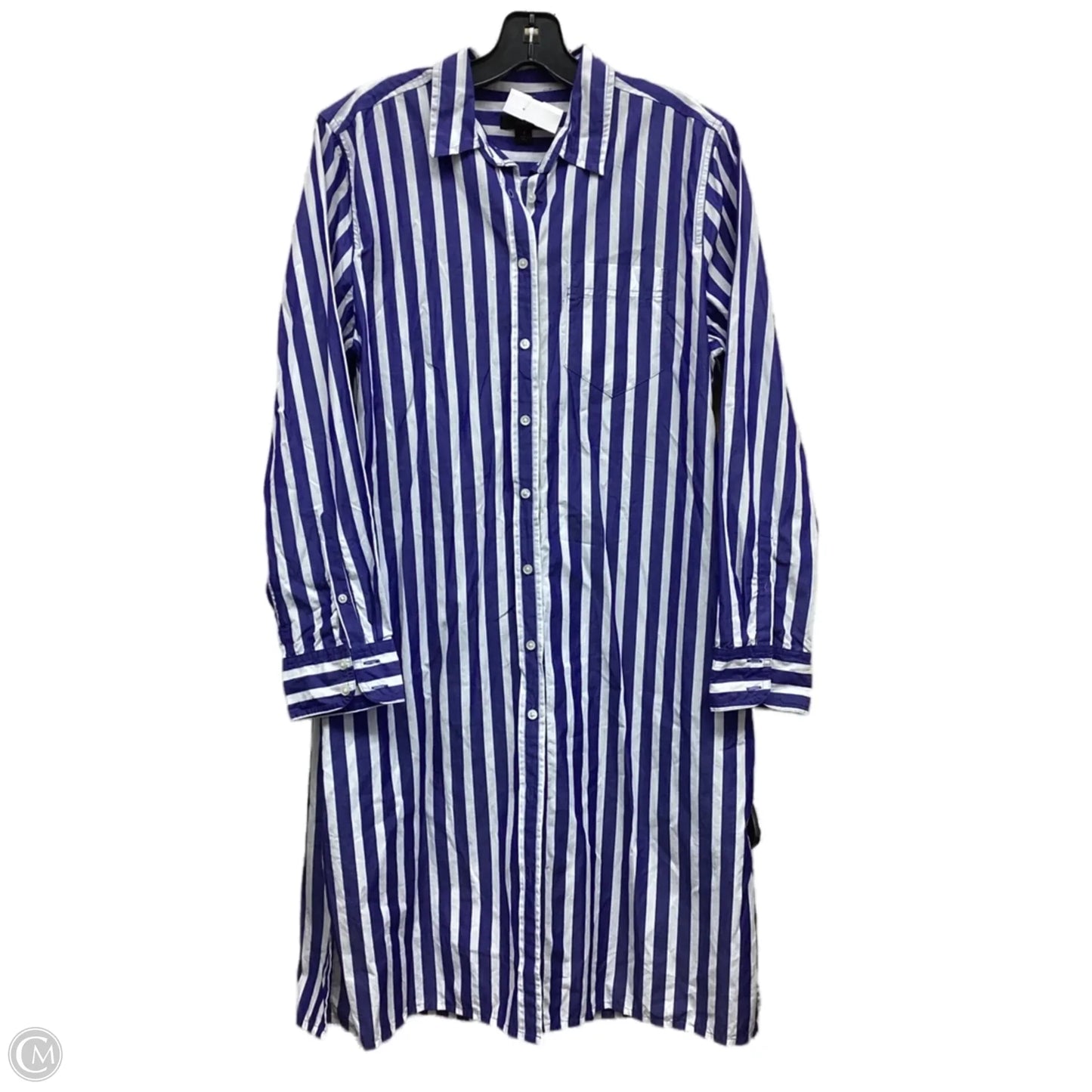 Dress Casual Midi By J. Crew In Striped Pattern, Size: S