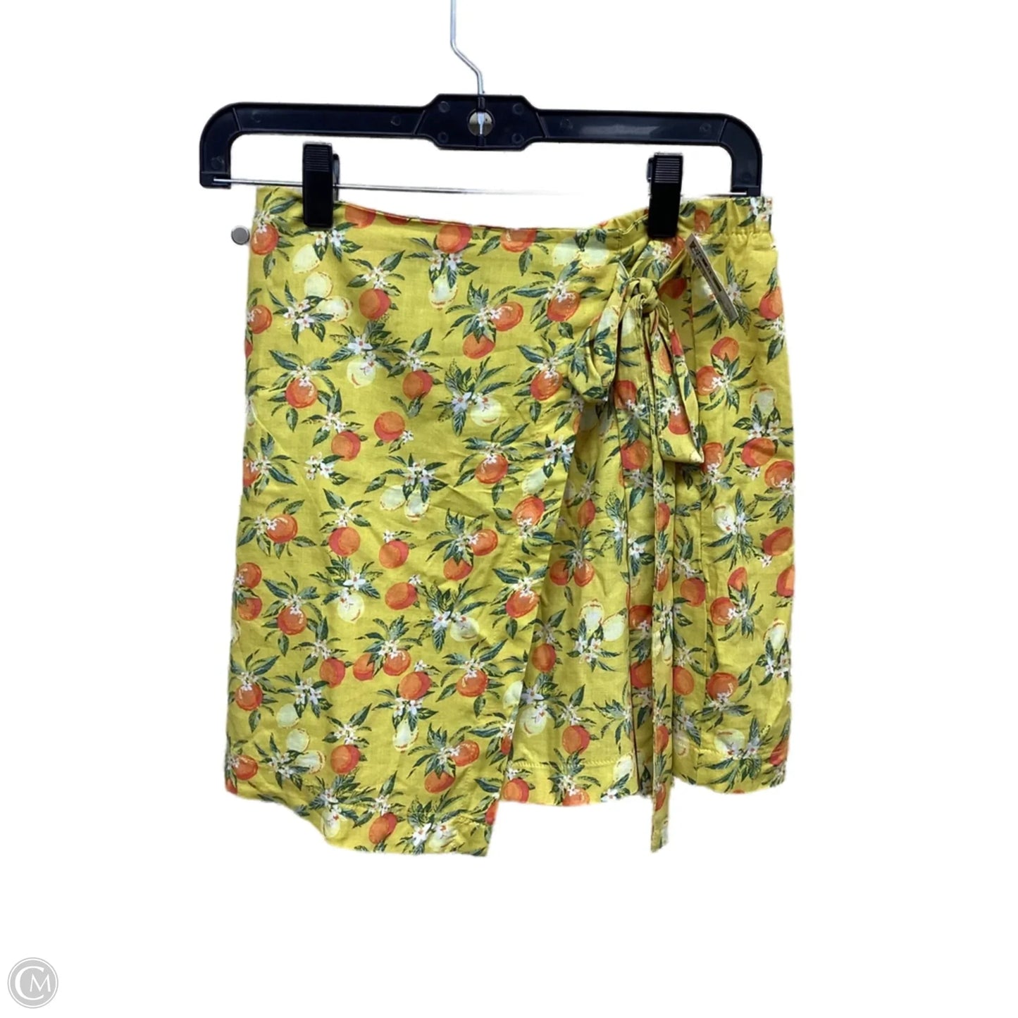 Skirt Midi By Wild Fable In Orange & Yellow, Size: Xs
