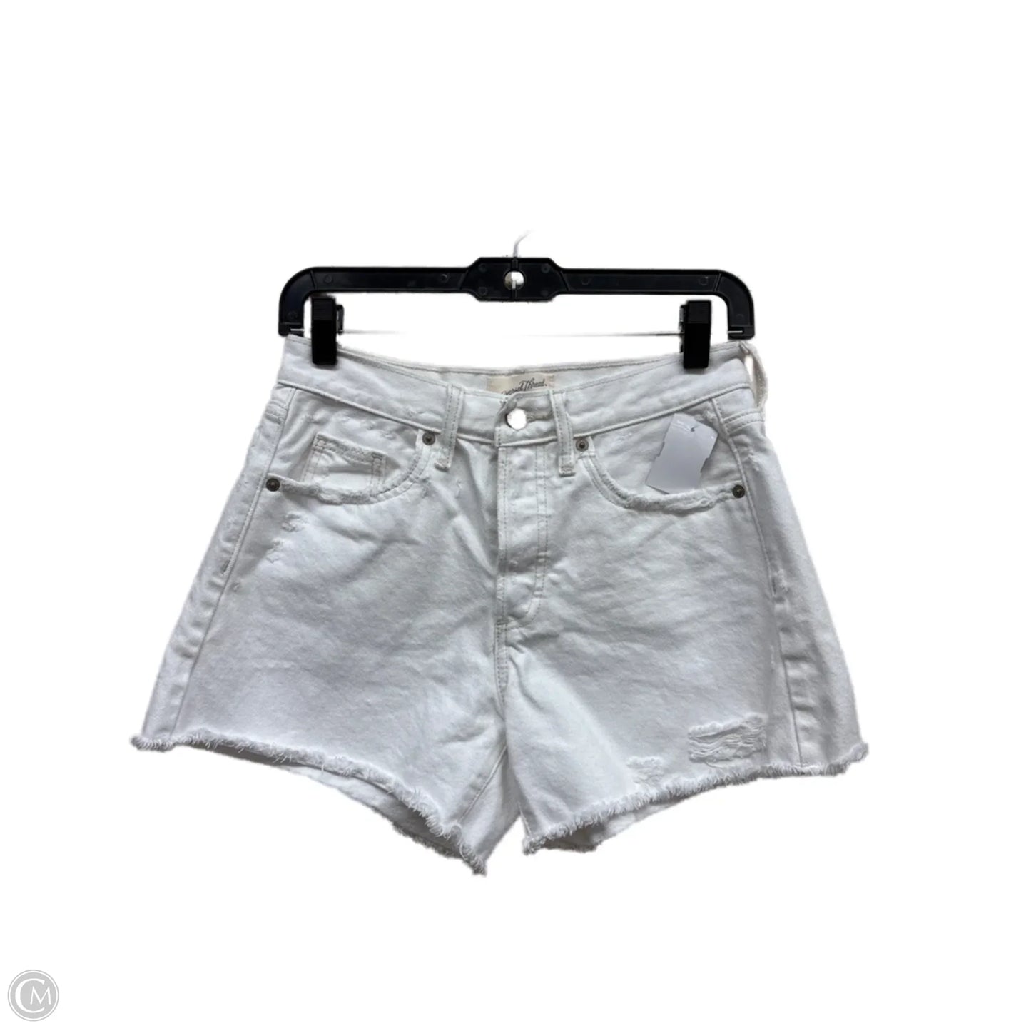 Shorts By Universal Thread In White Denim, Size: 0