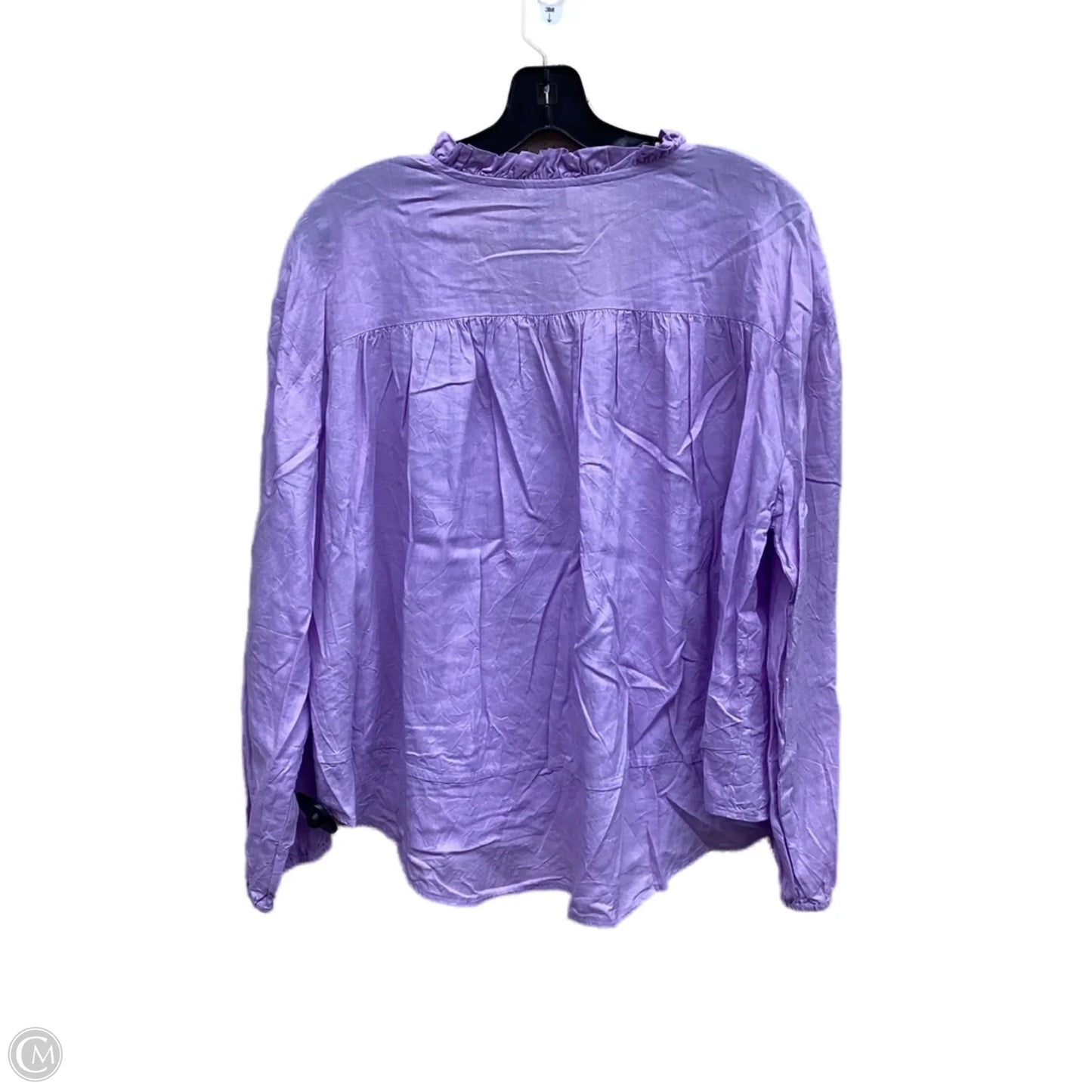 Top Long Sleeve By Clothes Mentor In Purple, Size: M