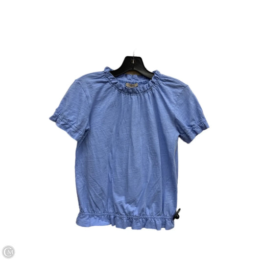 Top Short Sleeve By Bordeaux In Blue, Size: Xs