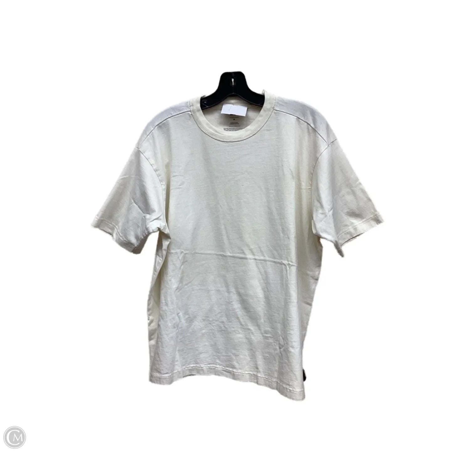 Top Short Sleeve By Bp In Cream, Size: M