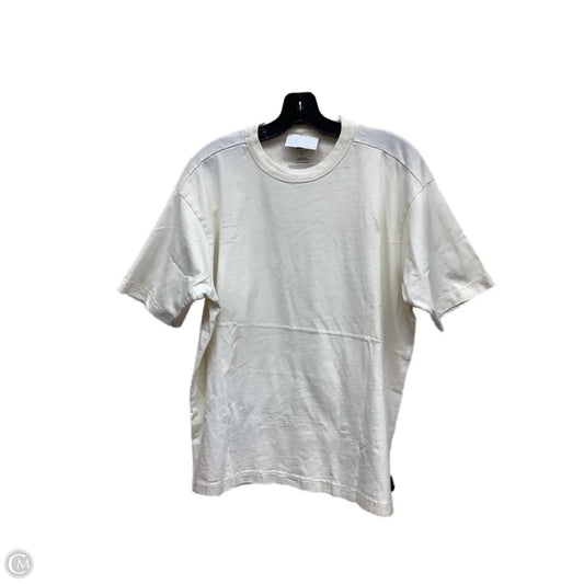 Top Short Sleeve By Bp In Cream, Size: M