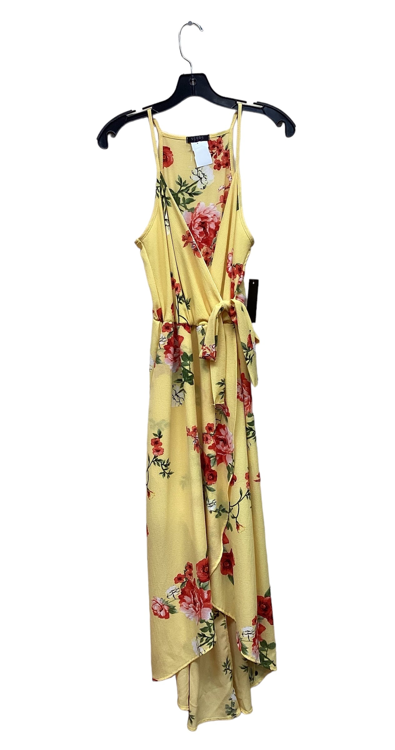 Yellow Dress Casual Maxi Clothes Mentor, Size M