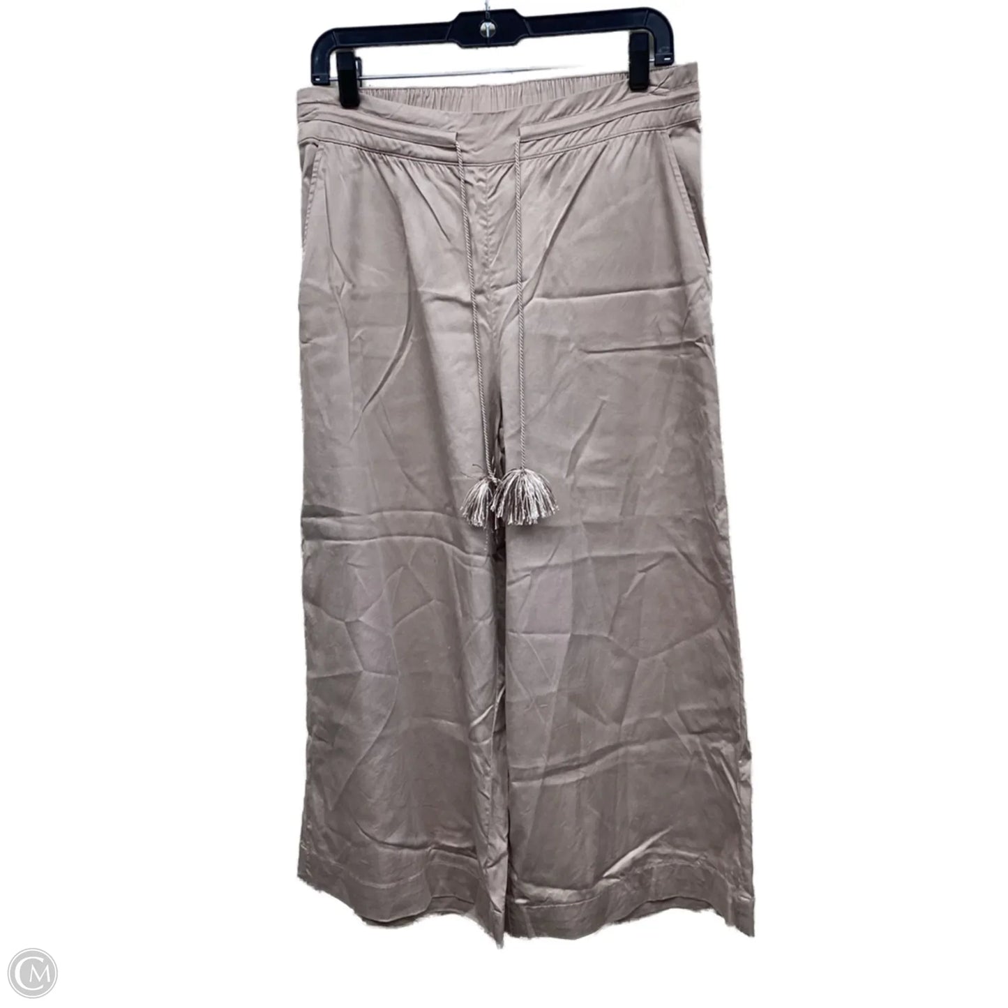 Pants Cropped By Clothes Mentor In Tan, Size: L