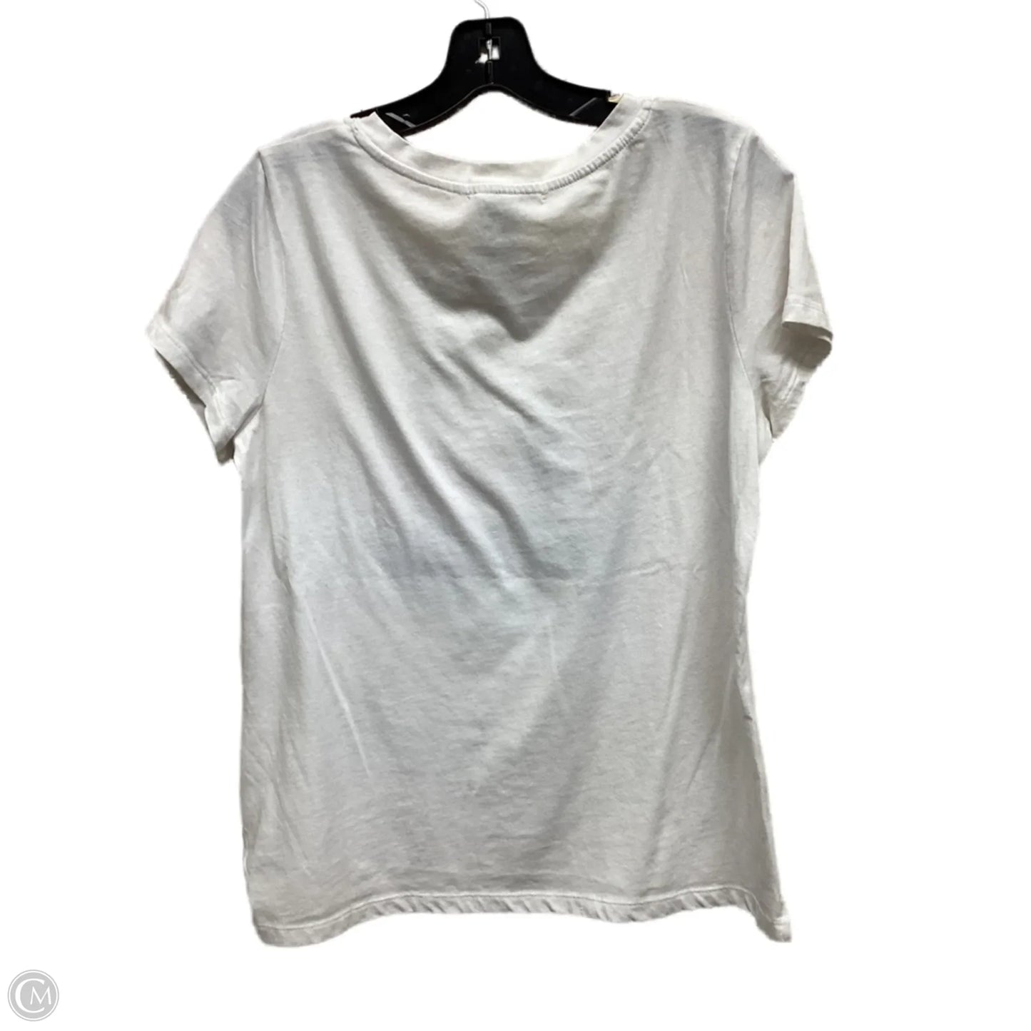 Top Short Sleeve By C And C In White, Size: L