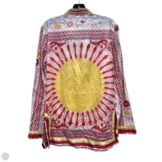 Top Long Sleeve Designer By Tory Burch In Multi-colored, Size: 4