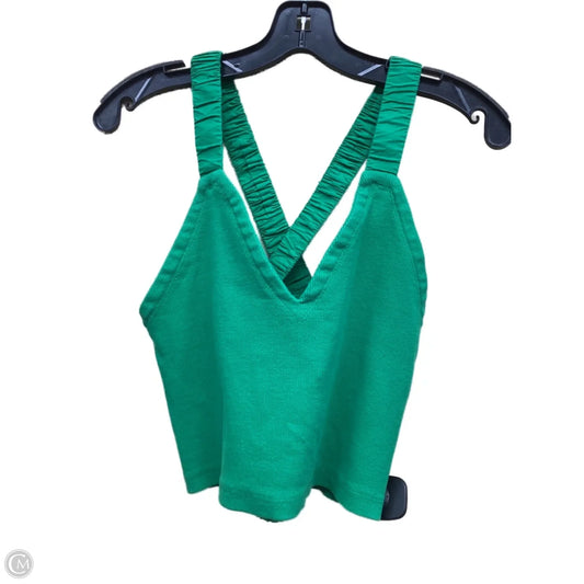 Top Sleeveless By Maeve In Green, Size: S