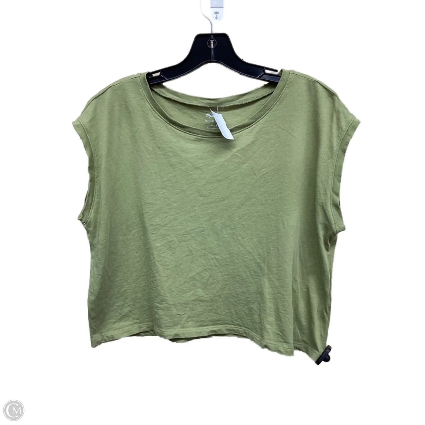 Top Short Sleeve By Madewell In Green, Size: S