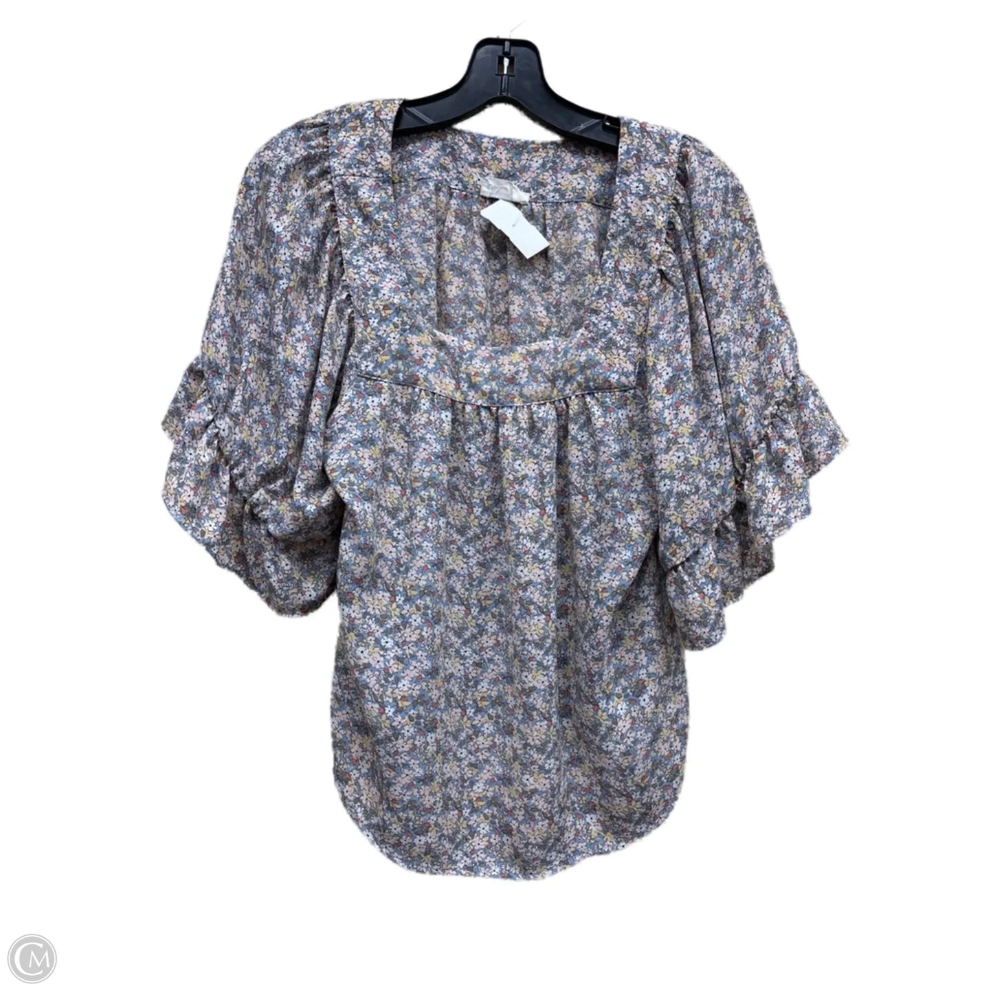 Top Short Sleeve By Sienna Sky In Floral Print, Size: S