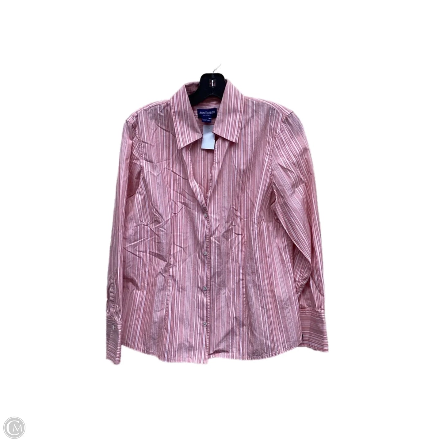 Top Long Sleeve By Ann Taylor In Peach, Size: 14p