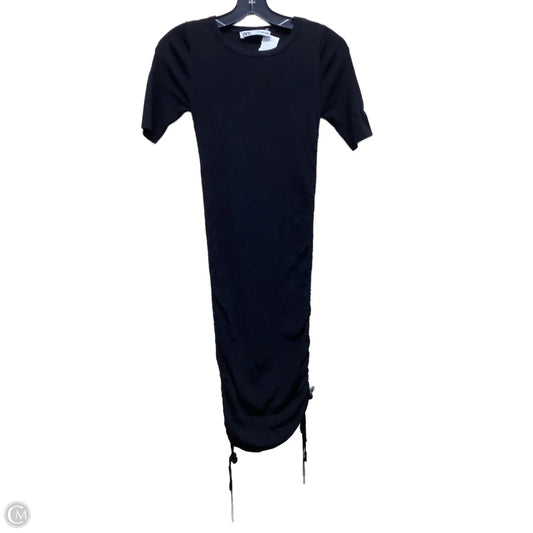 Dress Casual Midi By Zara In Black, Size: S