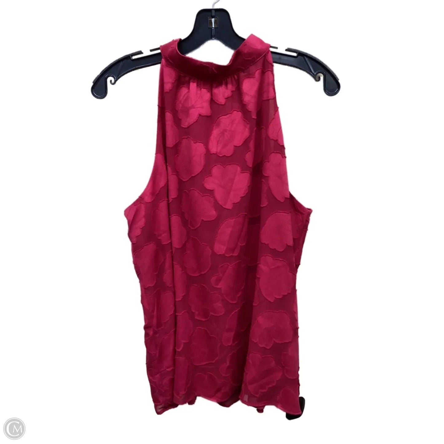 Top Sleeveless By Ann Taylor In Pink, Size: L