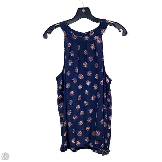 Top Sleeveless By Loft In Multi-colored, Size: L