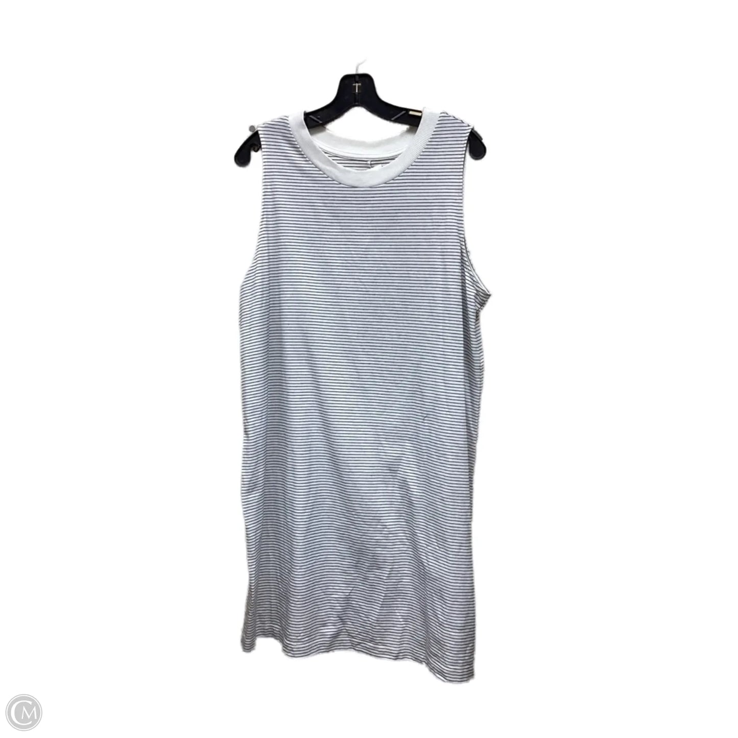 Dress Casual Midi By A New Day In Striped Pattern, Size: Xl