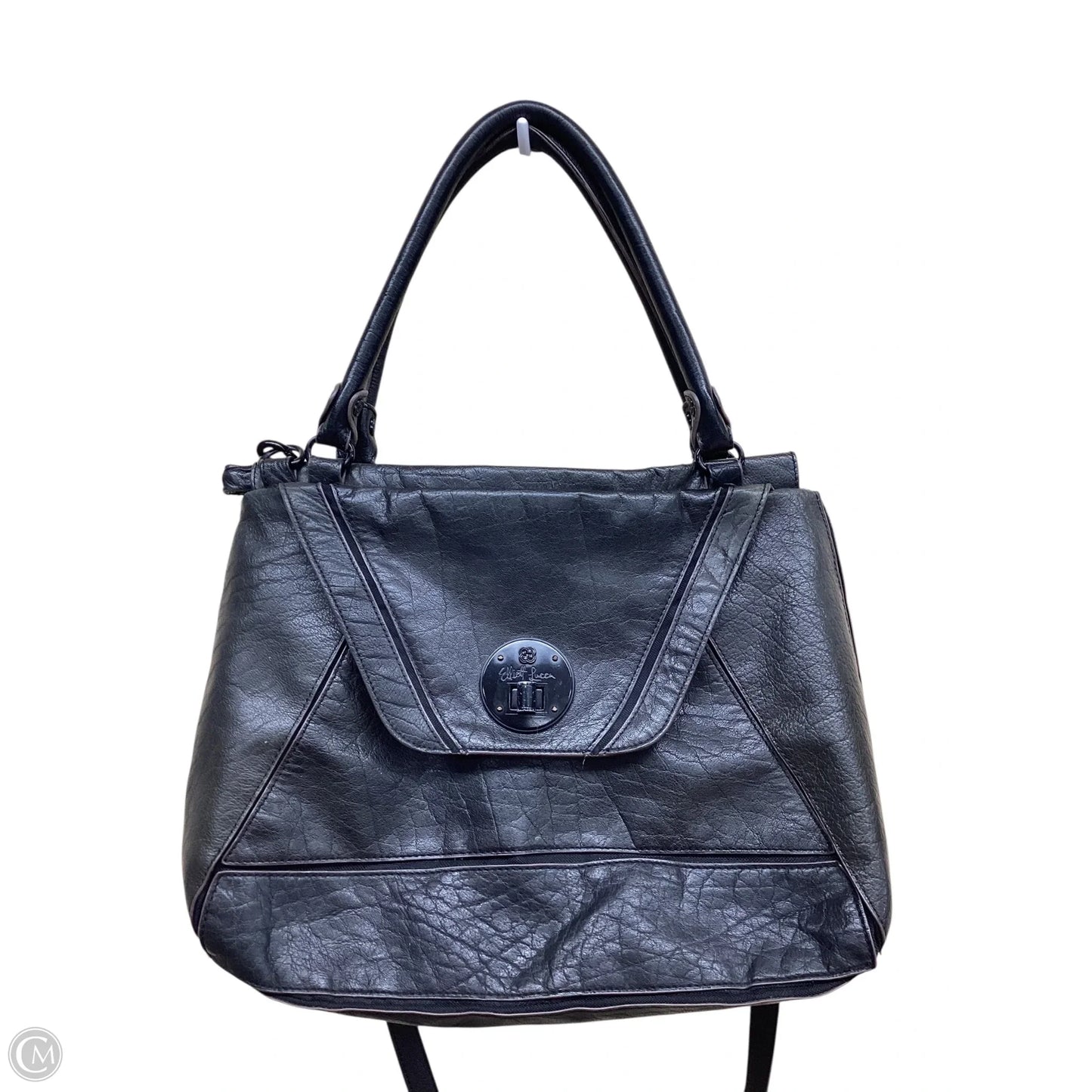 Handbag Leather By Elliot Lucca, Size: Medium