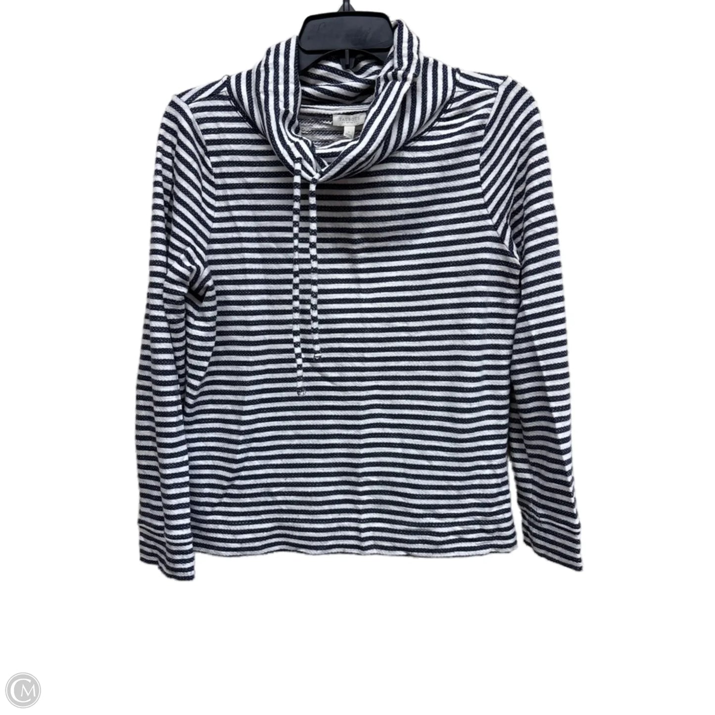 Top Long Sleeve By Talbots In Striped Pattern, Size: S