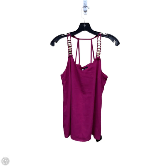 Top Sleeveless By Xoxo In Purple, Size: S