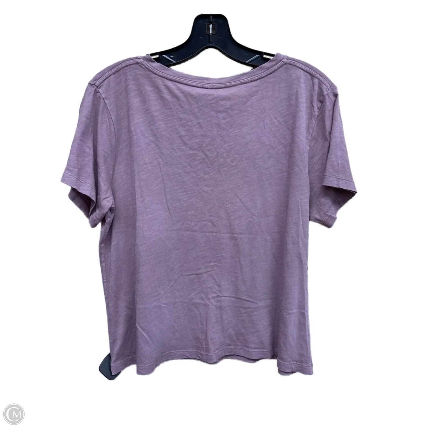 Top Short Sleeve By Athleta In Purple, Size: M